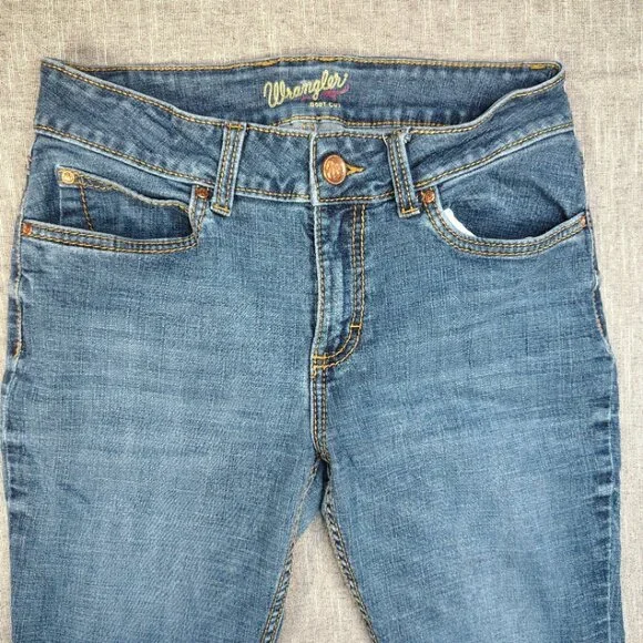Wrangler Jeans Womens Size 28x30 Blue Retro Boot Cut Western Stitched Pockets - Picture 2 of 14